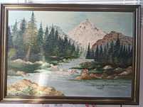 Vendo Quadro em tela pintura pintado há mão