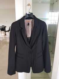 Casaco Blazer preto M Bershka