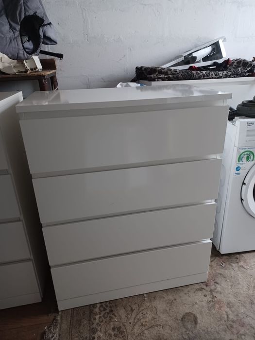 Komoda Ikea Malm 4 szuflady połysk  , transport gratis
