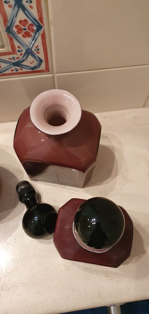 3 Frascos de vidro para quarto de banho