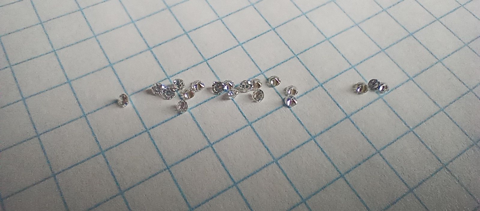 Zestaw naturalnych brylantów 0.23ct