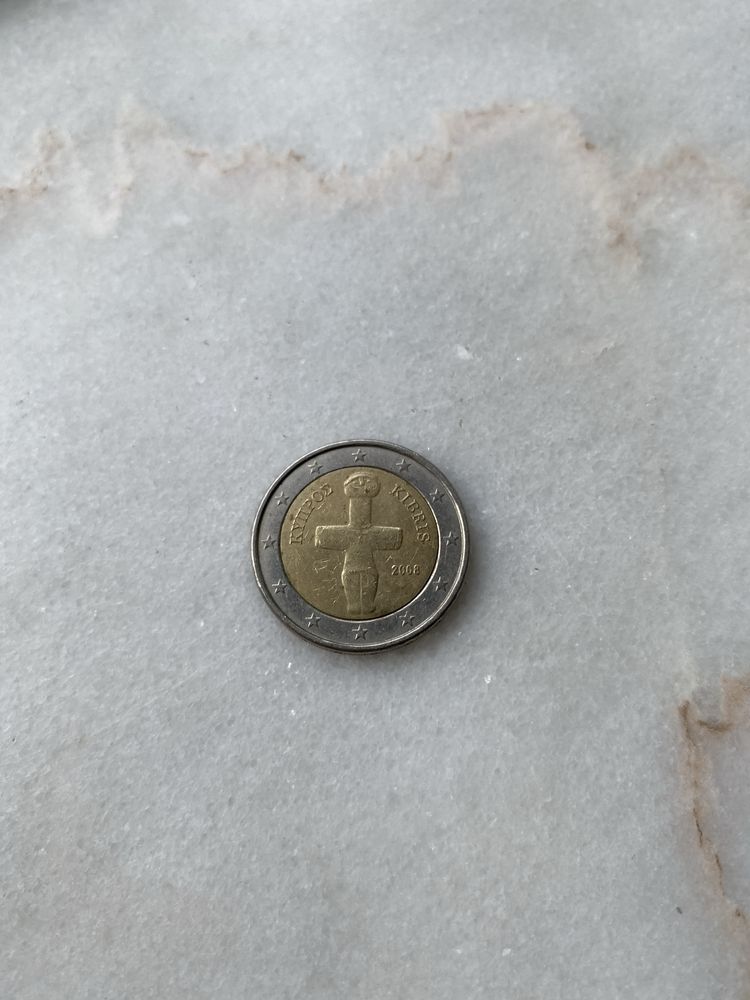 Moeda 2 euros Kibris 2008 Chipre