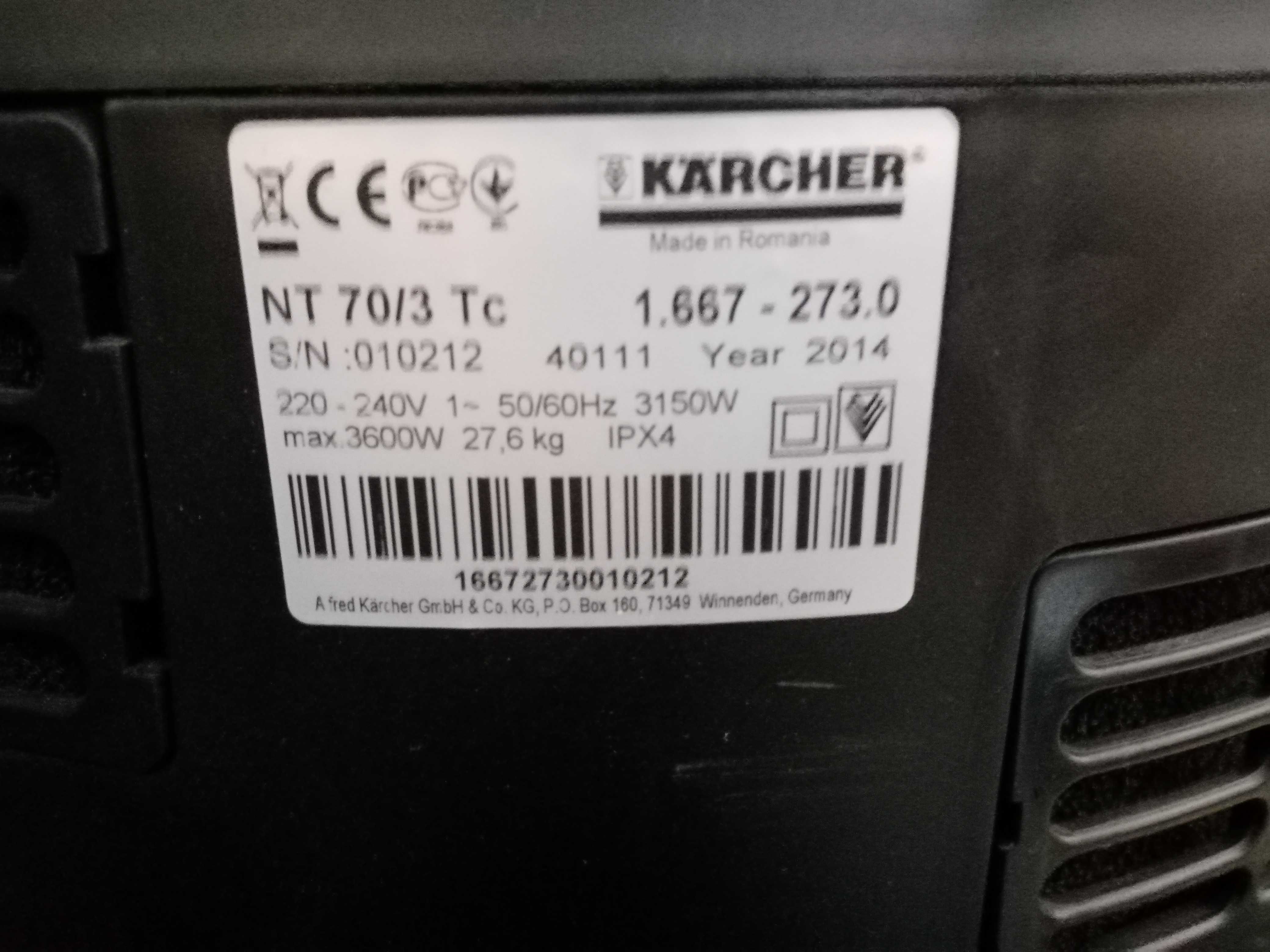 Sprzedam odkurzacz Karcher NT70/3 NT