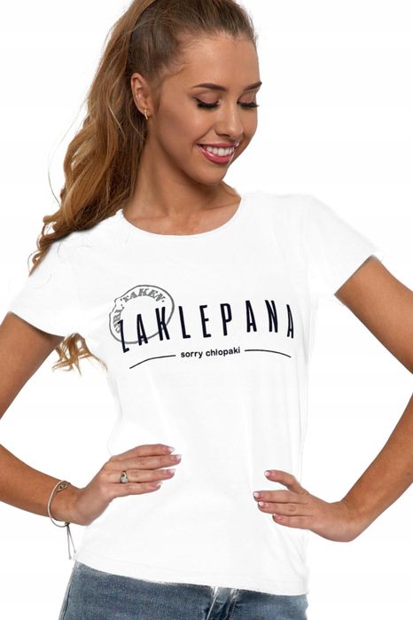 Moraj T-Shirt Zaklepana Bawełniany Krótki Rękaw Xl