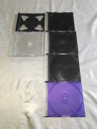 Lote de 6 caixas de CD e DVD