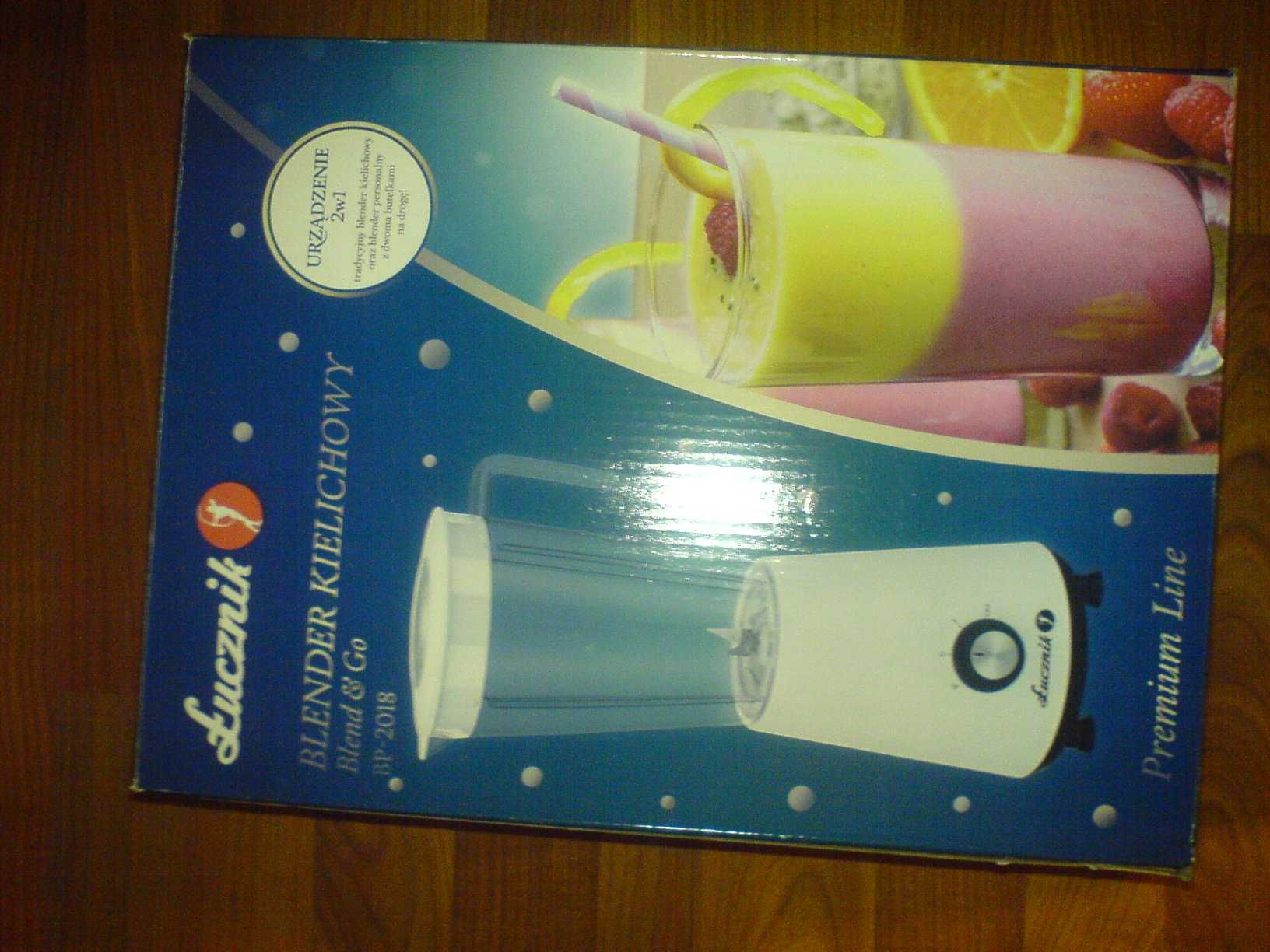 Blender Kielichowy poj. 1l+2butelki 0,4l 350W NOWY NIEUŻYWANY OPAKOWAN