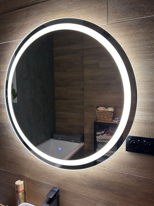 Lustro okrągłe led 90cm
