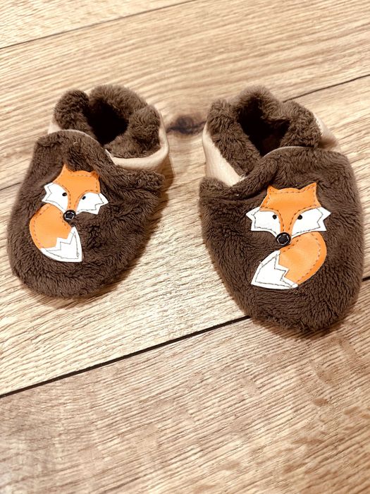 Kapcie do ćwiczenia chodzenia 14.5cm dł skórzane