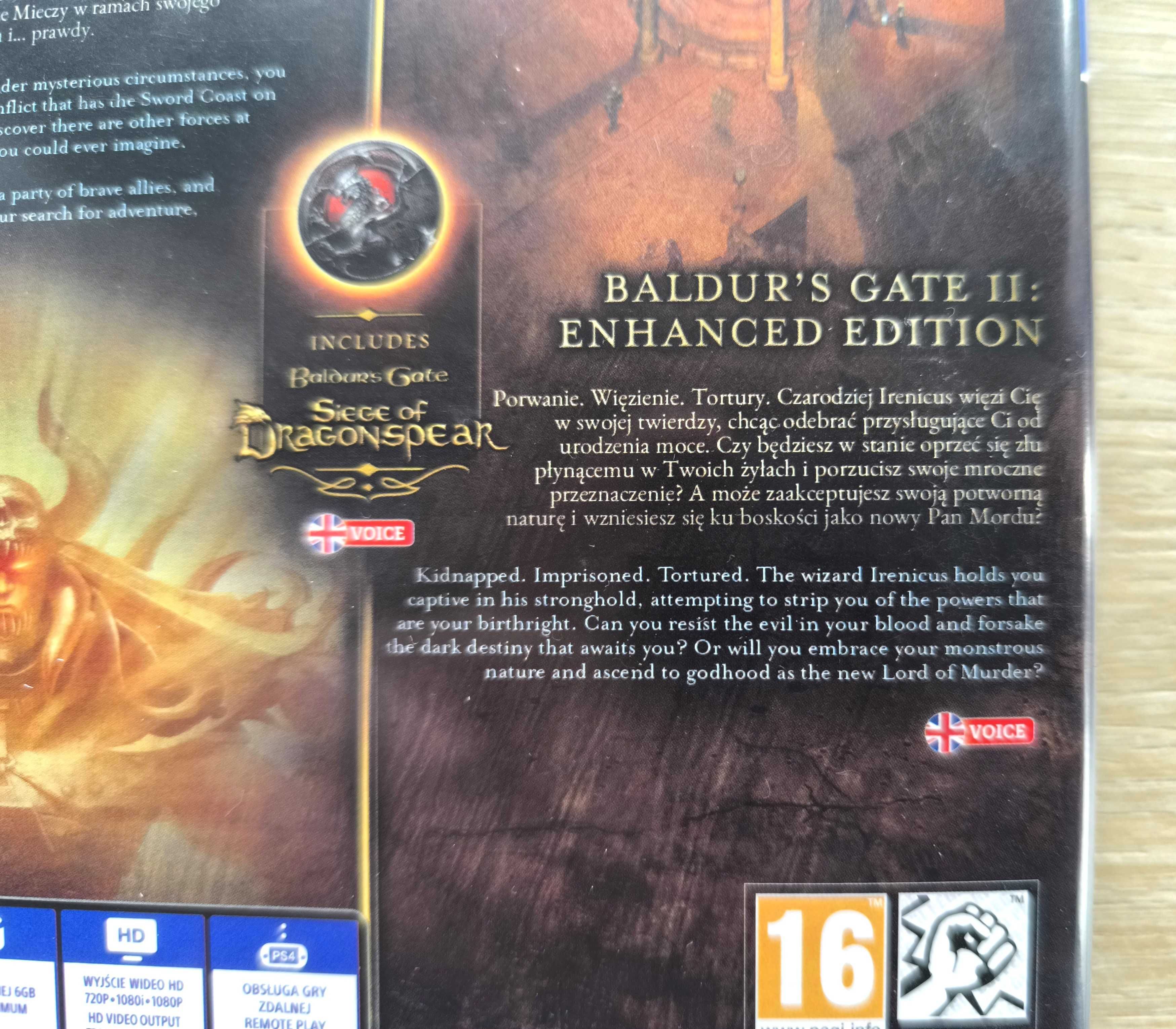 Baldur's Gate: Enhanced Edition 1+2 [PS4] [PS5] (DUBBING PL) GOTY