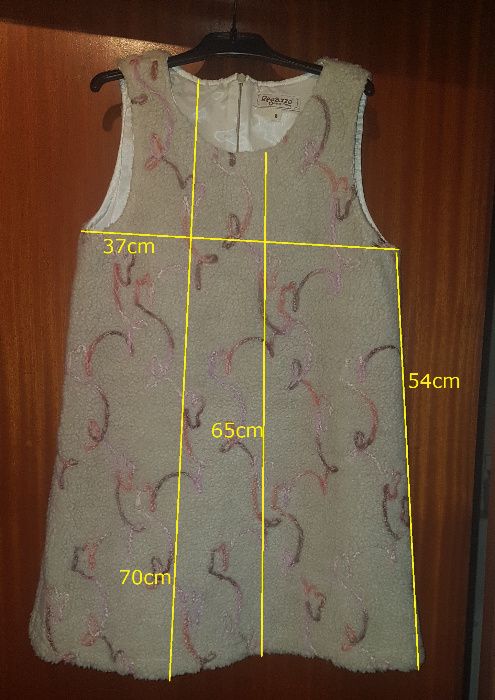 Vestido giríssimo REGAZZO Inverno, Tam.8, como NOVO Portes incluído