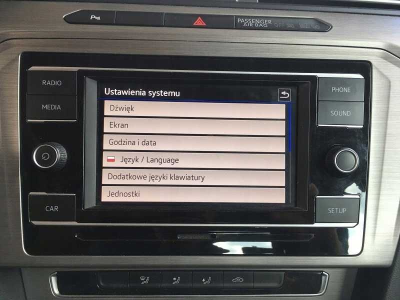 Polskie Menu Volkswagen VW Tiguan II Mib2 2.5 MEN2 LG Konwersja USA-EU