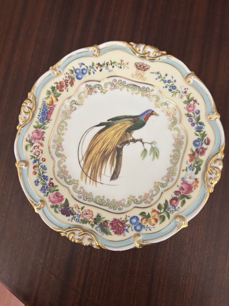 Conjunto de Serviço Rainha D.Maria II de pratos pintados