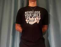 Футболка Never lose в чорному кольорі