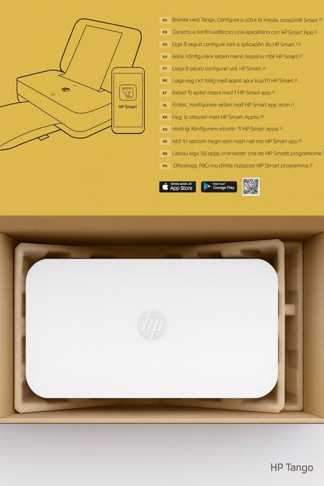 Drukarka HP Tango z Wi-Fi – ultra kompaktowa (389×246×91 mm)