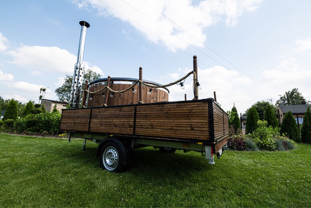 Balia u Ciebie-mobilna balia, ruska bania, jacuzzi, wanna spa, wynajem