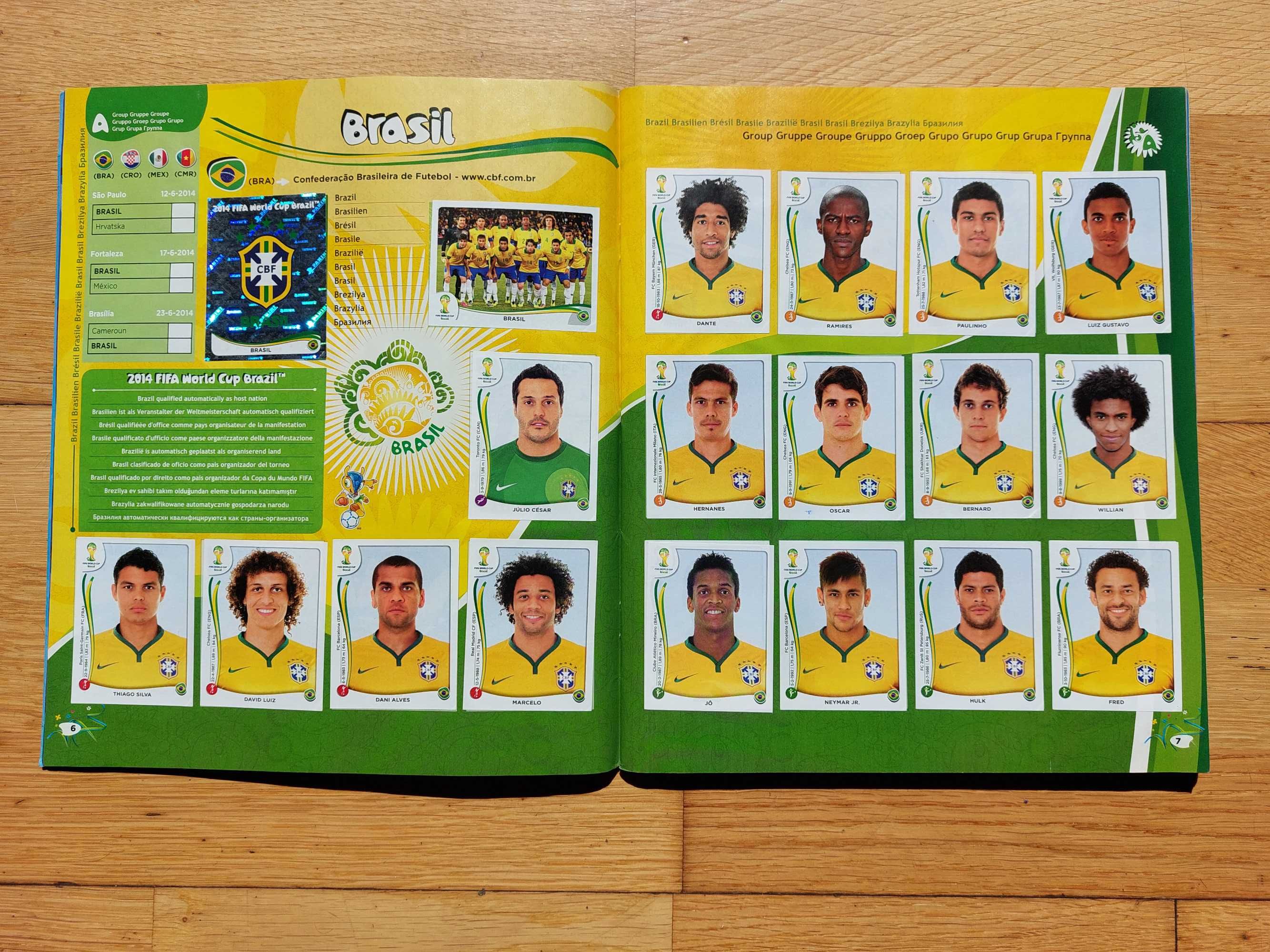 Caderneta de cromos "Fifa World Cup Brasil - 2014" Completa