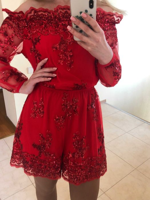 вечернее коктейльное платье комбинезон размер М