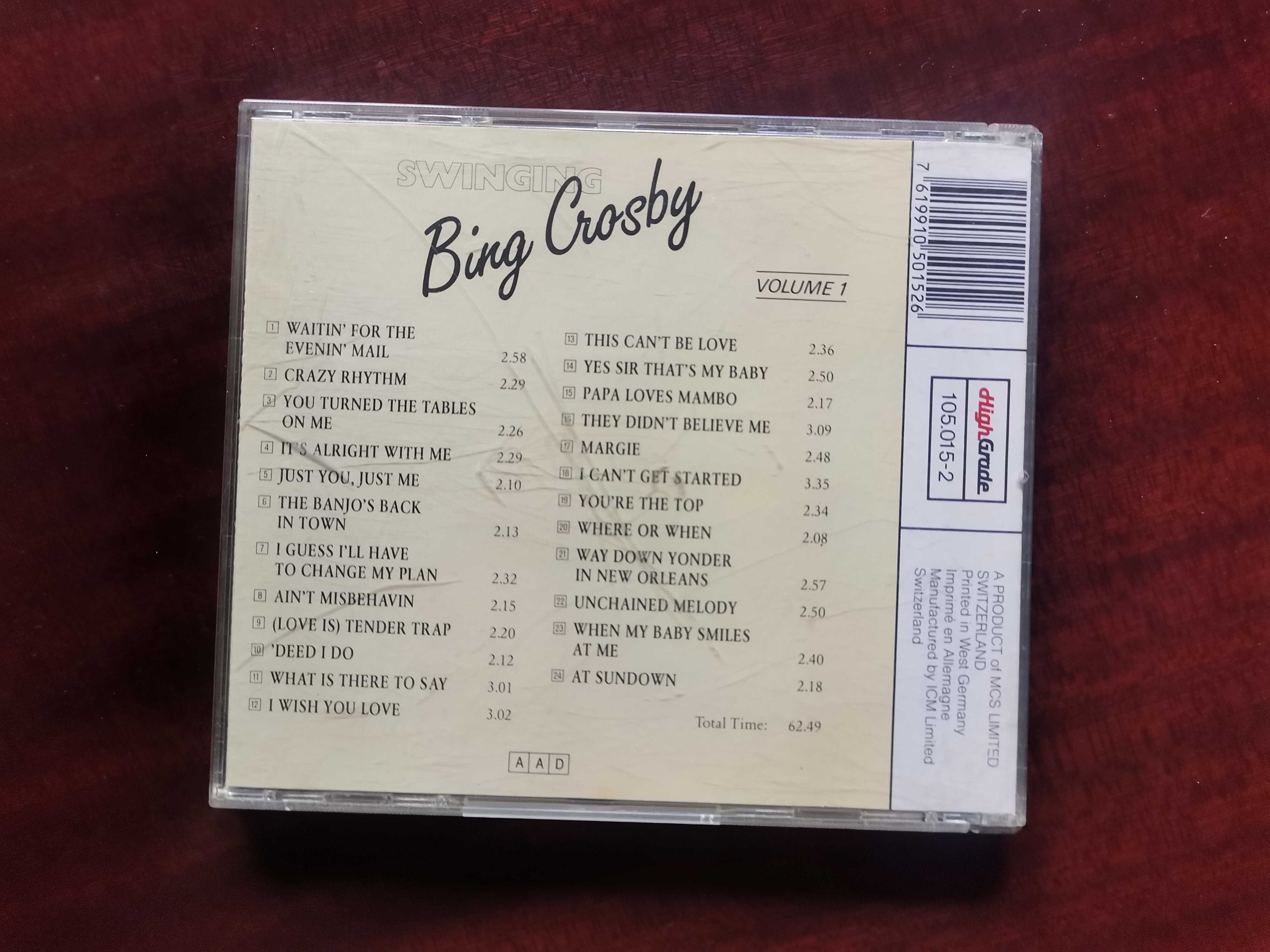 CD Swinging , de Bing Crosby - Vol. 1 - 24 músicas