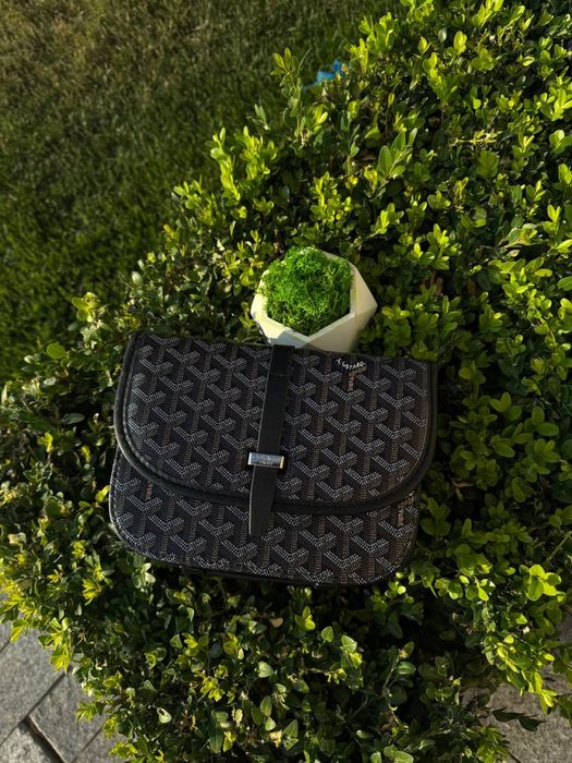 Сумка Goyard кросбоди кожаная через плечо барсетка Гоярд мужская