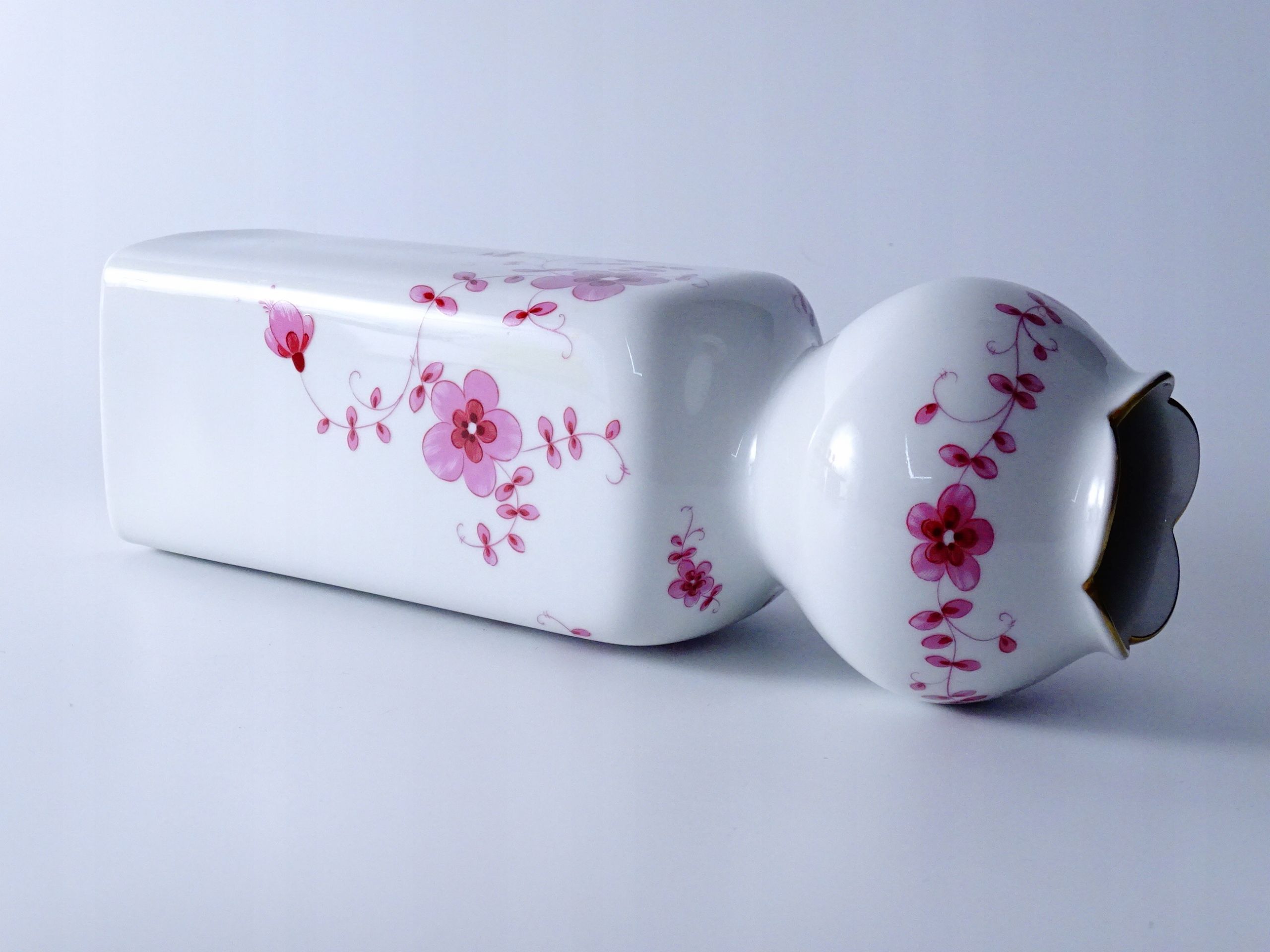 lichte lata 60/70 piękny wazon porcelanowy