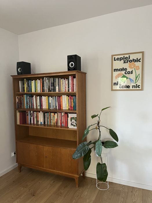 Regał drewniany PRL biblioteczka