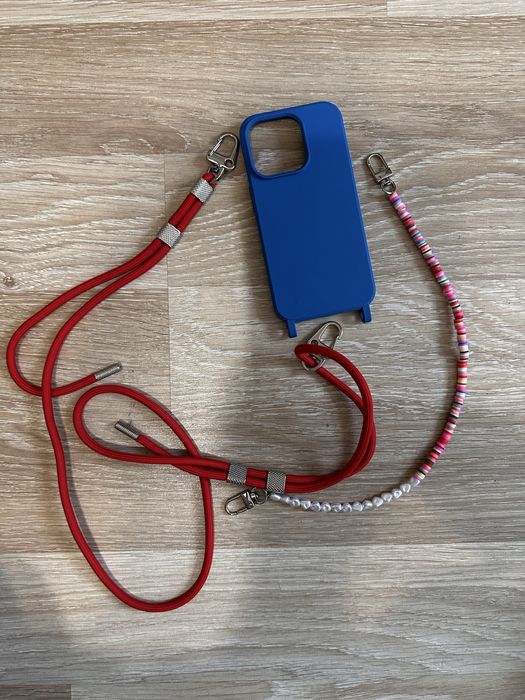 Чохол Modi Cade синій для iPhone 14 pro + 2 ремінця