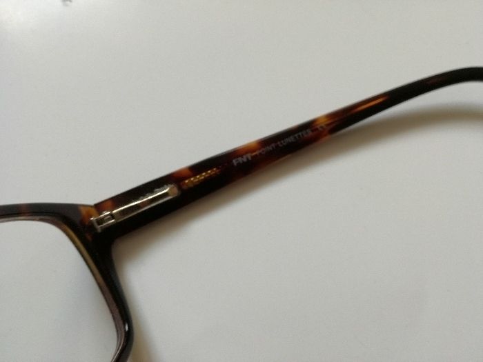 FNT grube brazowe oprawki damskie okulary - jak nowe