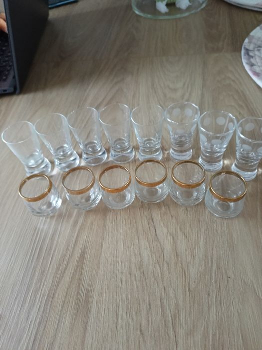 Kieliszki do wódki PRL-8+6