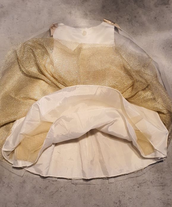 Cudna sukienka na święta sylwestra chrzciny 74 80 dla dziecka jak nowa