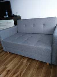 Sofa dwuosobowa szara