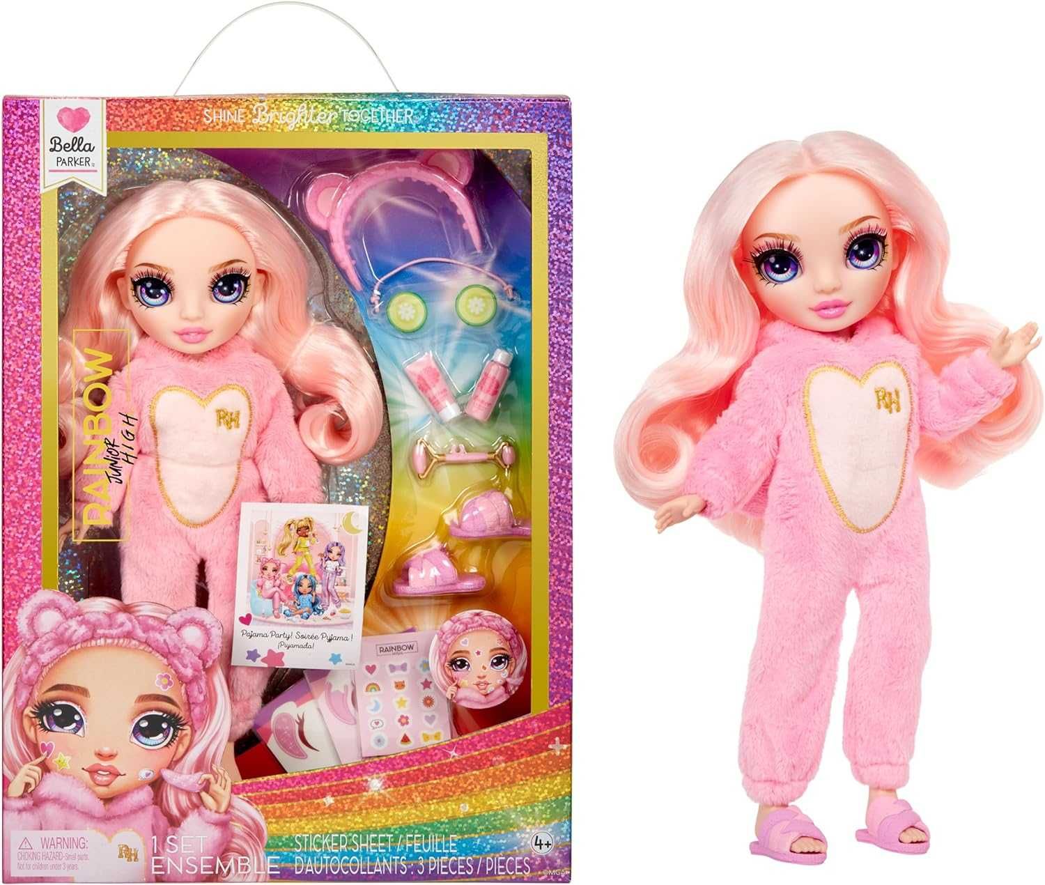 УЦІНКА! Лялька Rainbow High Jr PJ Party Bella  - Рейнбоу Хай Белла