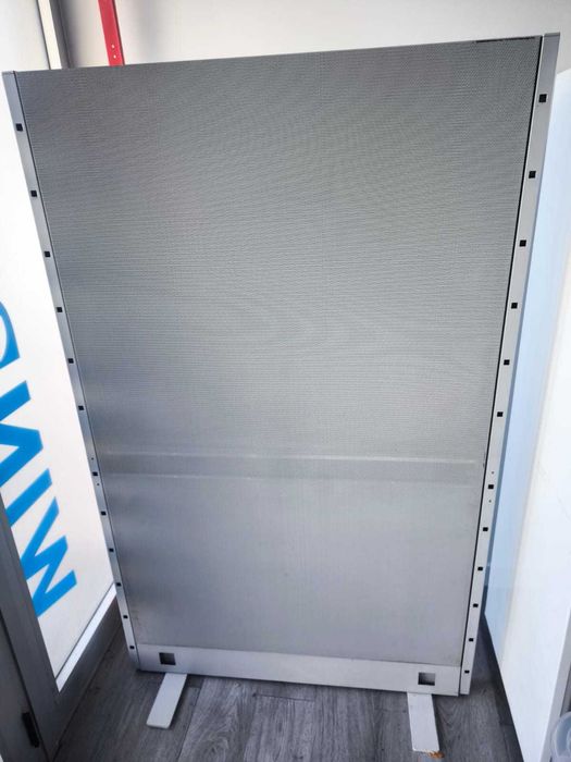 Biombo metálico cinzento 145x90cm