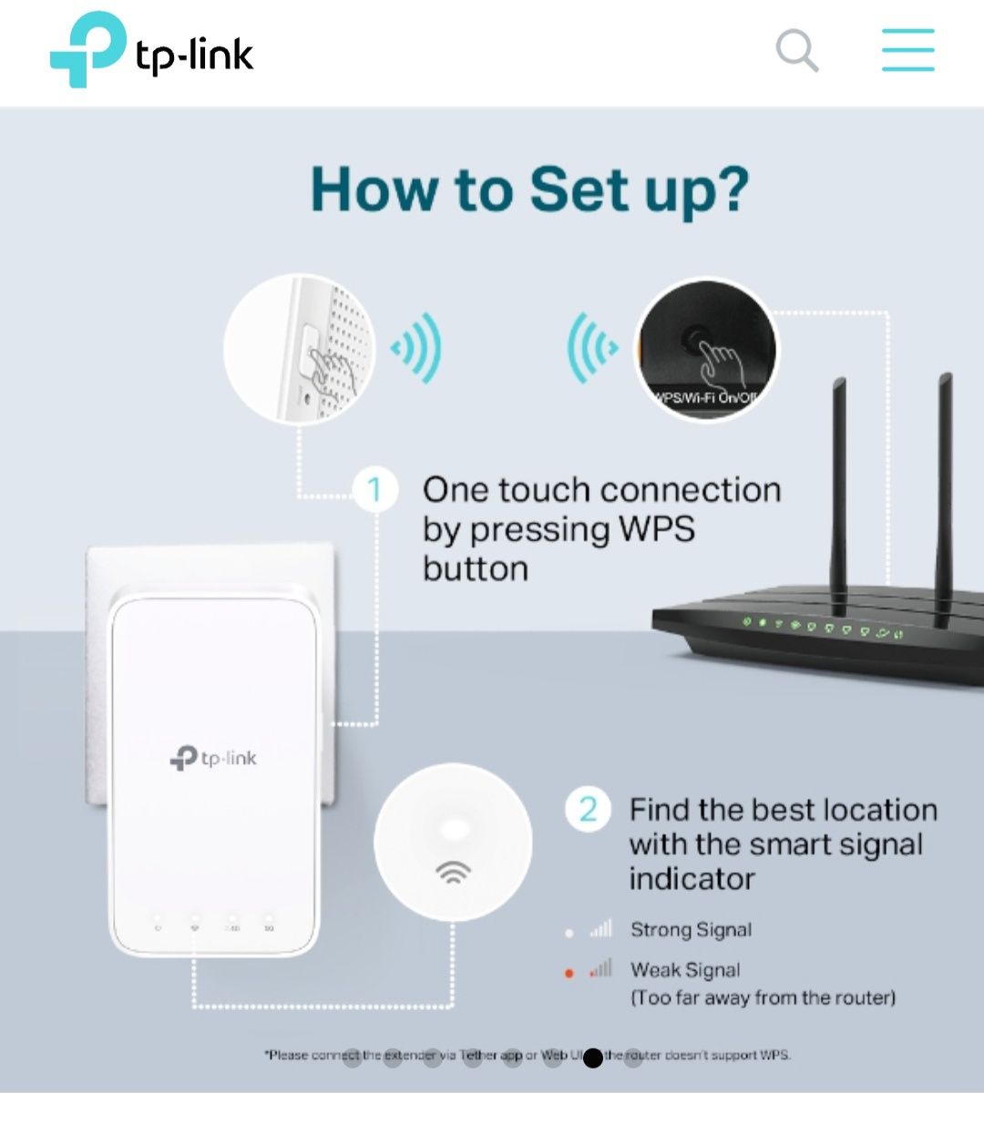 Extensor/Repetidor sinal WiFi - TP link AC1200