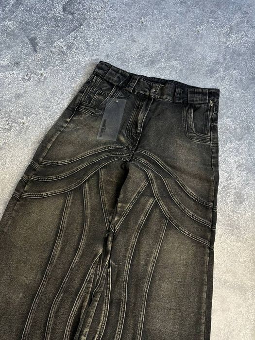 NFS NO FAITH STUDIOS baggy faded opium archive джинси широкие джинсы Л