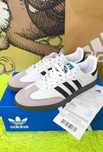 Promocja\Posiadać dowód*airDamskieAdidasSamba WhiteUnisexTrampki 38.5