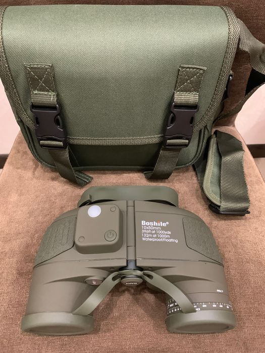 Бінокль з далекомірною сіткою та компасом Boshile 10X50