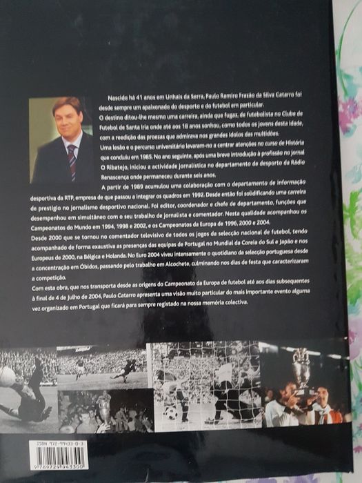 CR7 livro A Paixão do Europeu, Portugal 2004 de Paulo Catarro