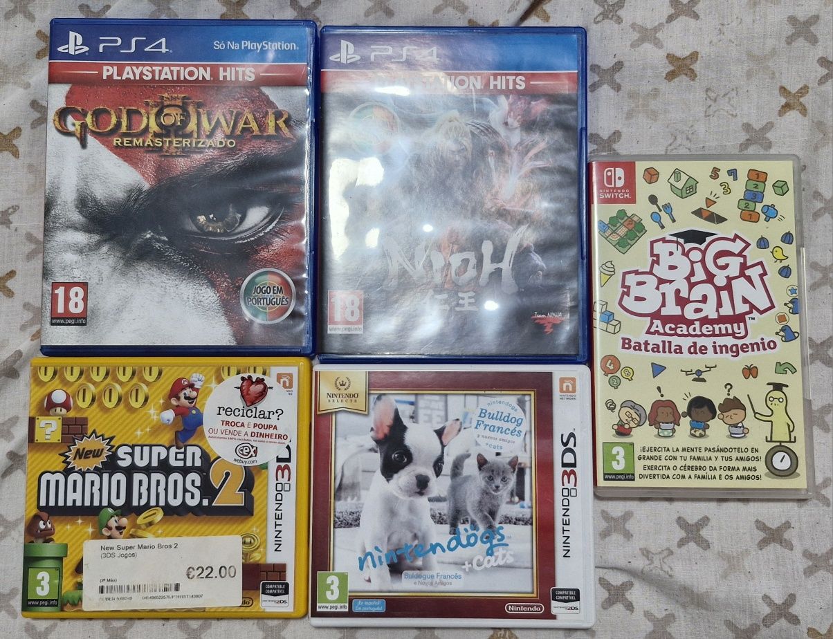 Jogos 3DS, Switch e PS4