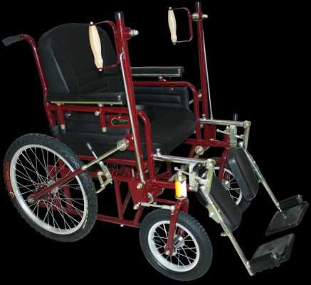 Инвалидная дорожная (рычажная) коляска ДККРС-3-01-52