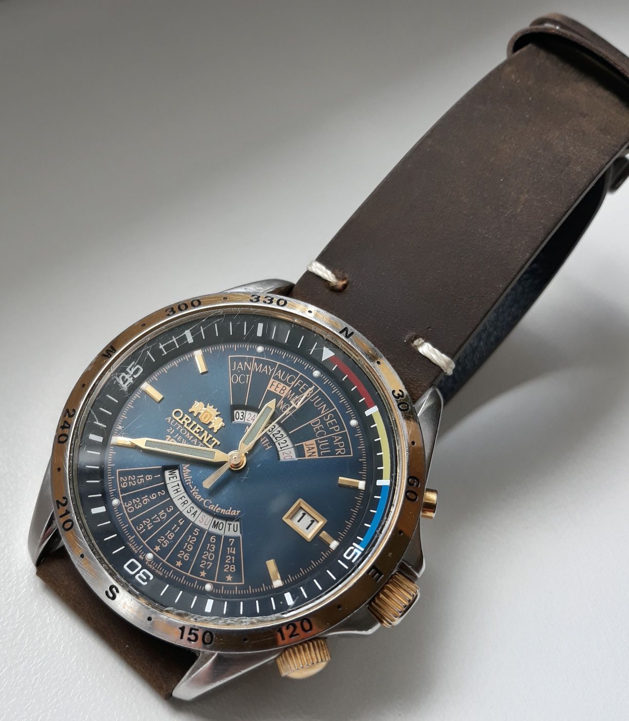 Zegarek Orient Multi Year Calender ,Cesarski,Patelnia, Automatic