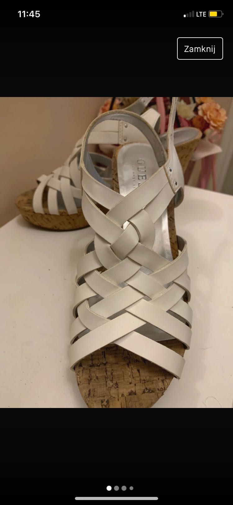 Buty skórzane Guess