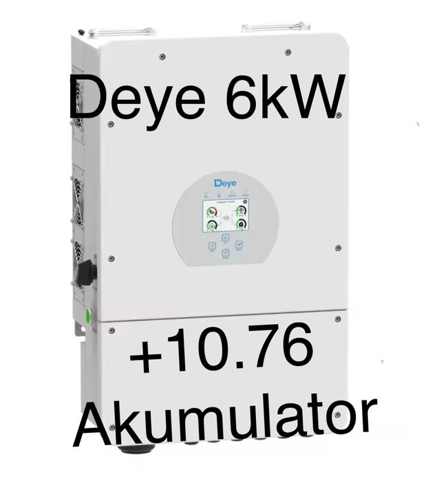Комплект інвертор Deye 6 KW 48V та батарея LiNMC Mustang 10.76 kWth