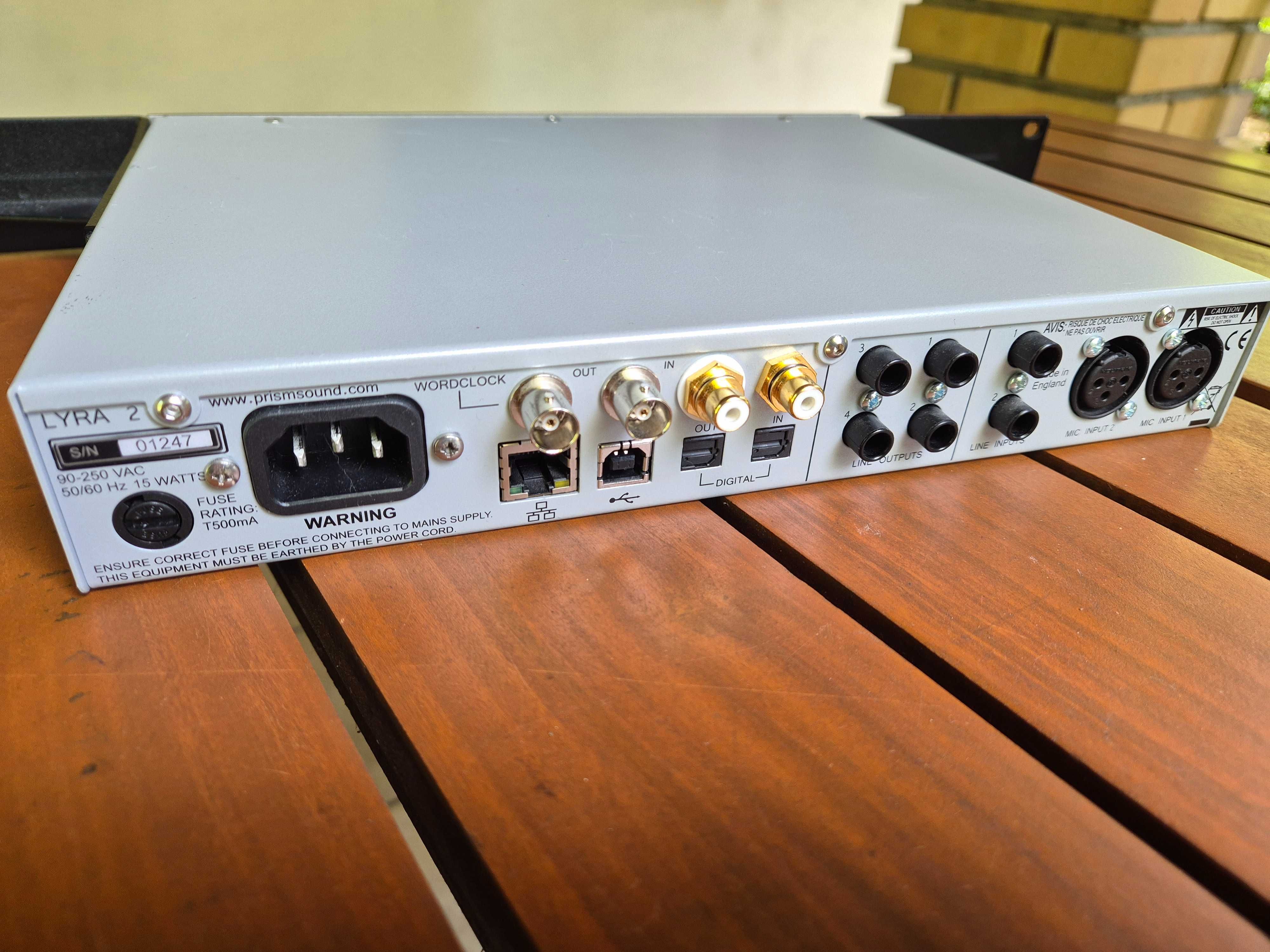 Prism Lyra 2 - interface, preamp, topowy konwerter (bardzo dobry stan)