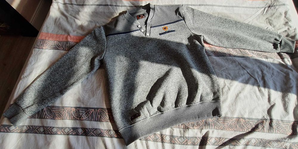 Bluza szaro-granatowa męska rozm. L