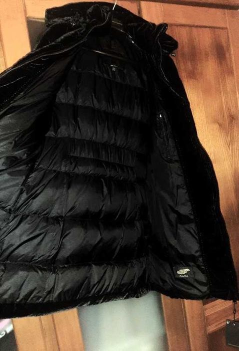 Kispo/ Casaco de veludo e penas Massimo Dutti