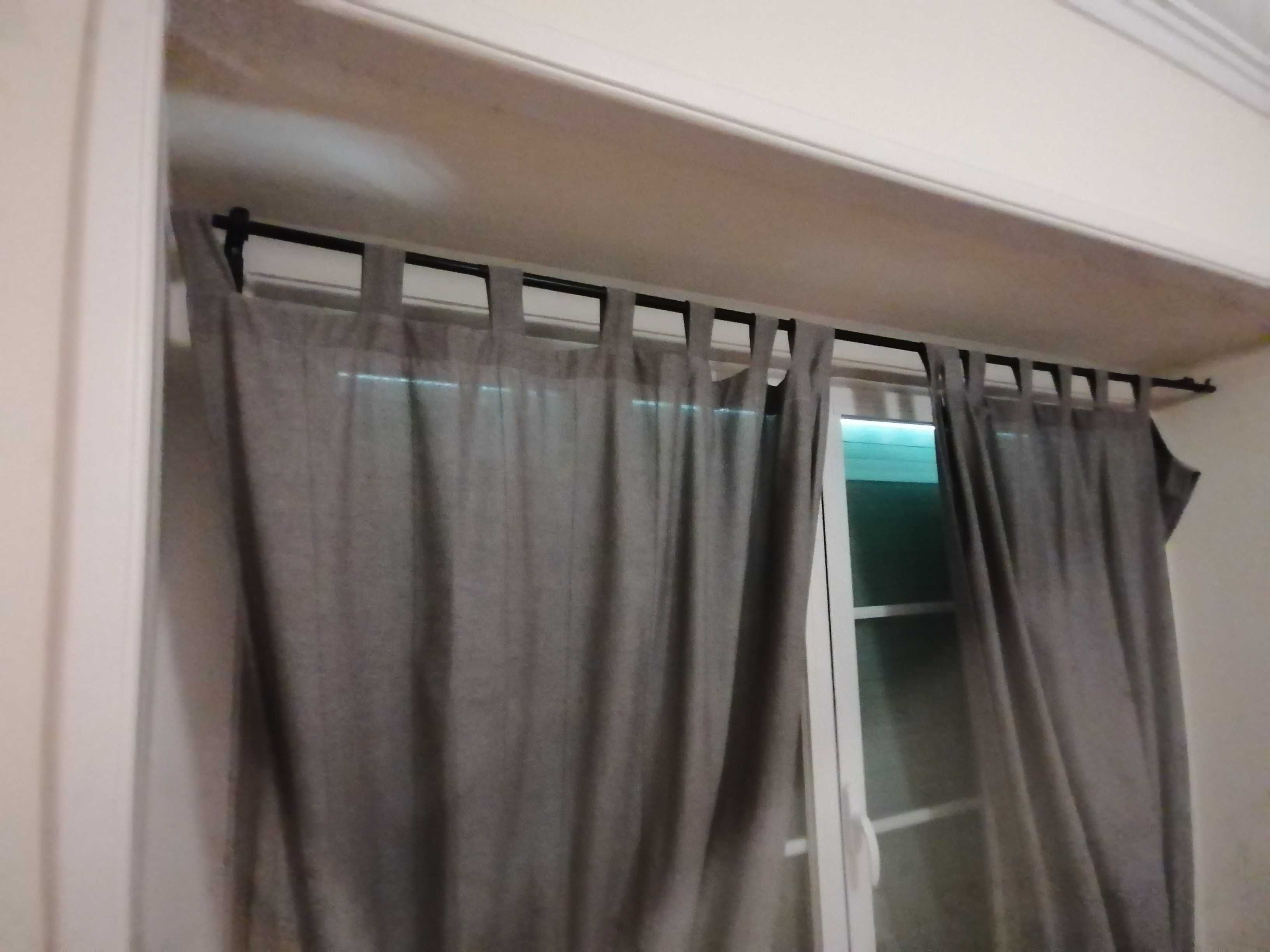 Set cortinas + suporte IKEA
