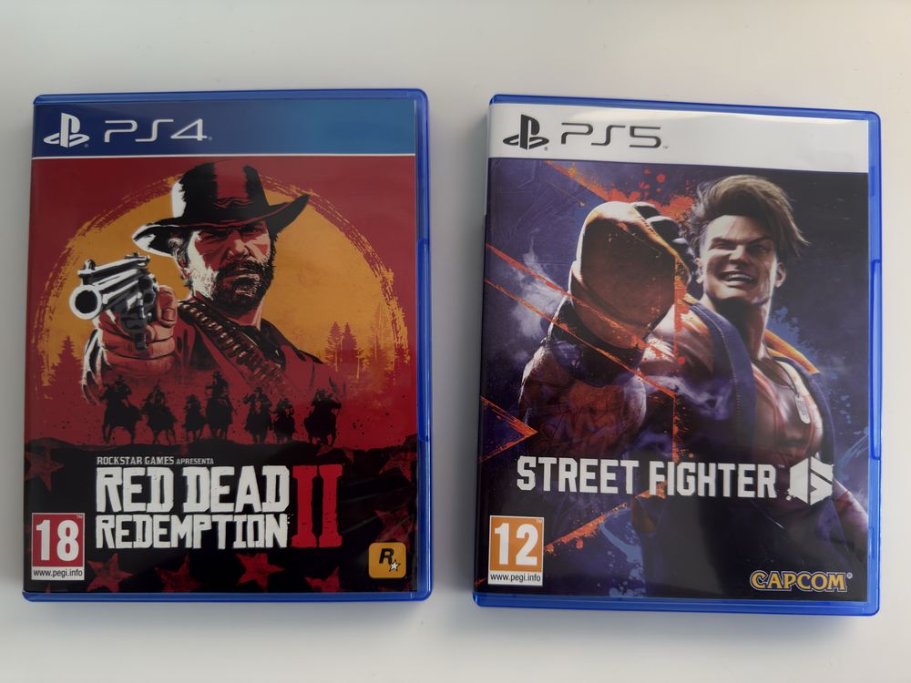 Jogos ps5 rdr 2  e street fighter 6