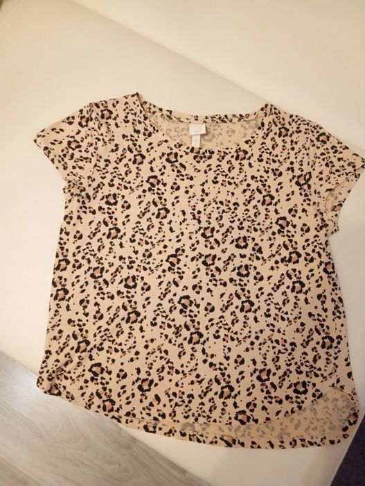 Koszulka w panterkę H&M rozmiar S