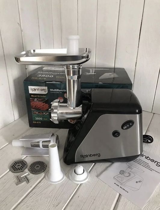 Новая мясорубка + соковыжималка Rainberg RB-676 | 3800W электрическая