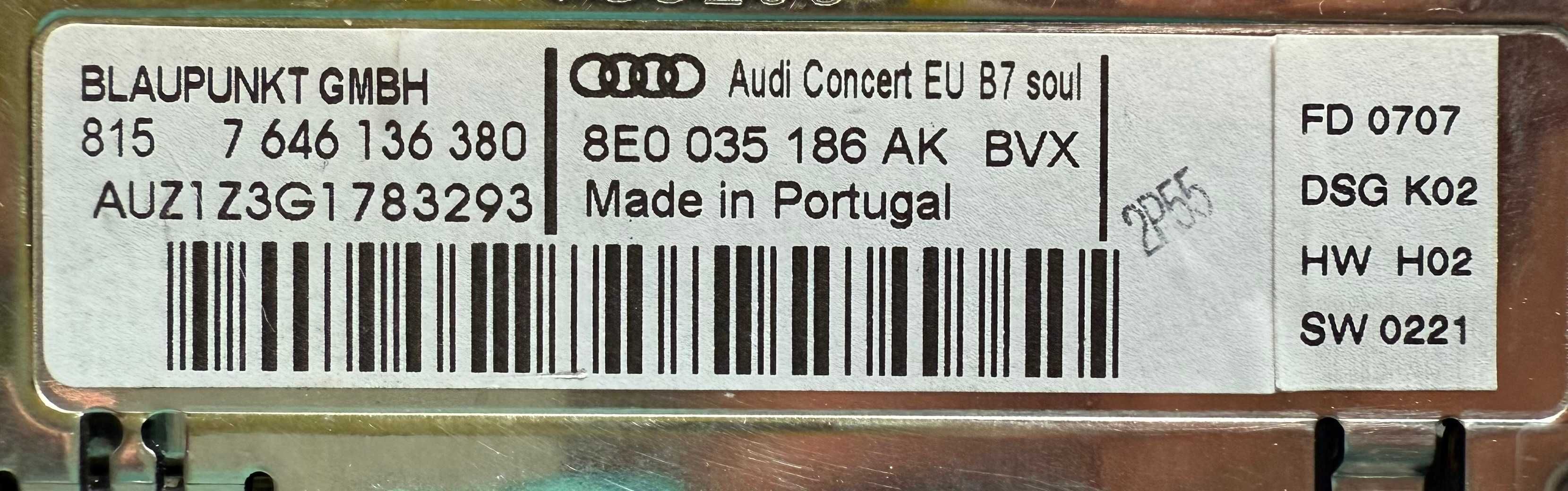 Магнiтола Audi Concert 8E0035186AK